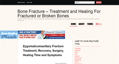 Desktop Screenshot of bonesfracture.com